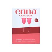Copa menstrual enna cycle easy cup 1 unidad talla m (sin aplicador) + caja esterilizadora