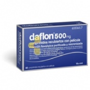 DAFLON 500 MG COMPRIMIDOS RECUBIERTOS CON PELÍCULA, 60 comprimidos