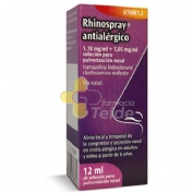 RHINOSPRAY ANTIALERGICO 1,18 MG/ML + 5,05 MG/ML SOLUCION PARA PULVERIZACION NASAL, 1 envase pulveriz