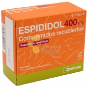 ESPIDIDOL 400 mg COMPRIMIDOS RECUBIERTOS, 18 comprimidos