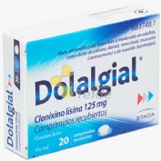 DOLALGIAL CLONIXINO LISINA 125 mg COMPRIMIDOS RECUBIERTOS , 20 comprimidos