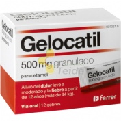 GELOCATIL 500 mg GRANULADO , 12 sobres
