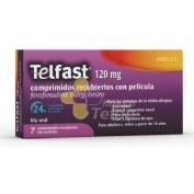 TELFAST 120 mg COMPRIMIDOS RECUBIERTOS CON PELICULA , 7 comprimidos