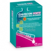 GAVISCON FORTE SUSPENSION ORAL EN SOBRES , 24 sobres