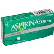 ASPIRINA 500 mg COMPRIMIDOS , 20 comprimidos