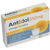 ANTIDOL 650 MG COMPRIMIDOS , 20 comprimidos