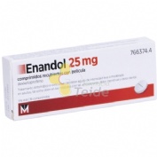 ENANDOL 25 mg COMPRIMIDOS RECUBIERTOS CON PELICULA, 10 comprimidos
