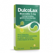 DULCOLAX BISACODILO 5 MG COMPRIMIDOS GASTRORRESISTENTES, 30 comprimidos