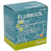 FLUIMUCIL 200 mg GRANULADO PARA SOLUCION ORAL , 30 sobres