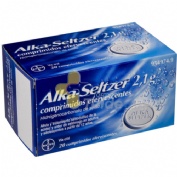 ALKA-SELTZER 2,1 g COMPRIMIDOS EFERVESCENTES , 20 comprimidos
