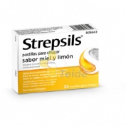 STREPSILS PASTILLAS PARA CHUPAR SABOR MIEL Y LIMON , 24 pastillas