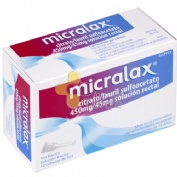 MICRALAX CITRATO/LAURIL SULFOACETATO 450 mg/45 mg solucion rectal , 4 enemas