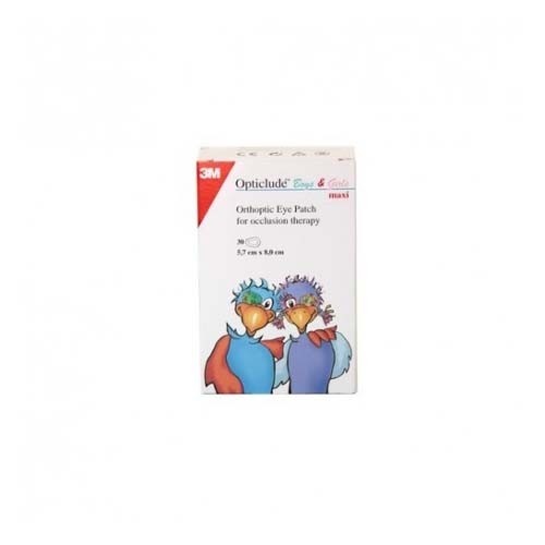 Opticlude - parches oculares impresos (maxi 8 cm x 5.7 cm 30 u)