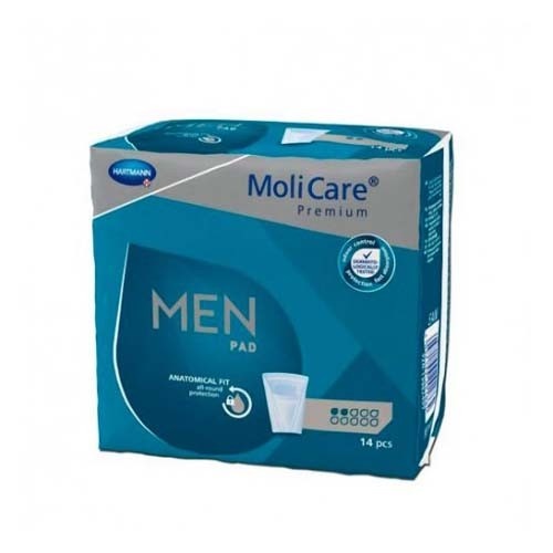Absorbente incontinencia orina ligera - molicare premium men pad (2 gotas 24 unidades)