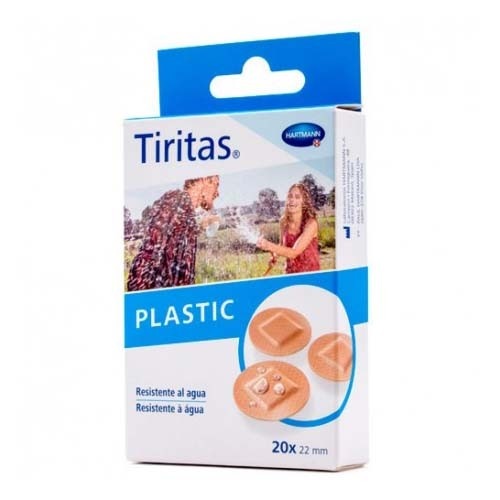 Tiritas plastic - aposito adhesivo (20 unidades redondas 22 mm)