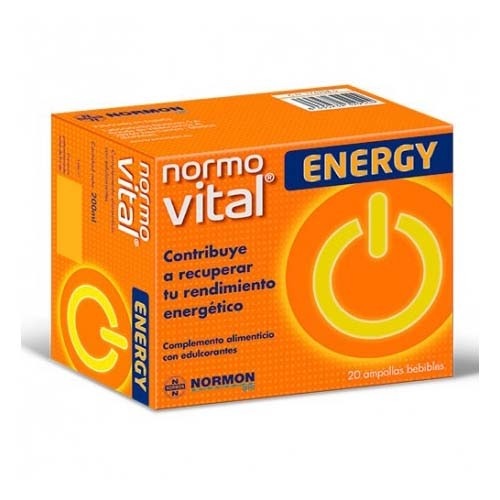 Normovital energy ampollas bebibles (20 ampollas)
