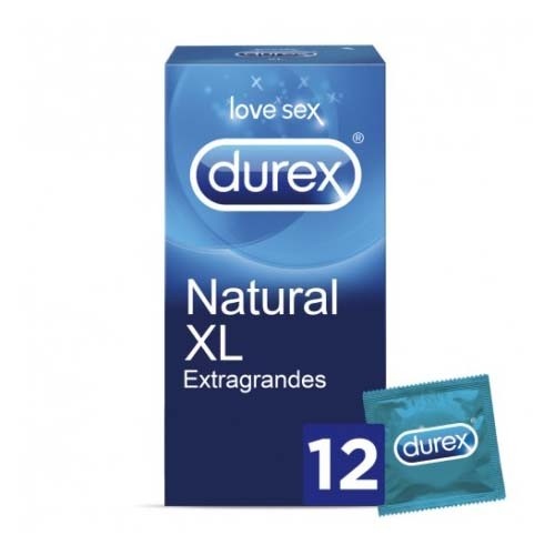 Durex natural xl - preservativos (12 unidades)