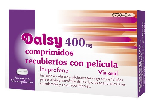 DALSY 400 mg COMPRIMIDOS RECUBIERTOS CON PELICULA, 30 comprimidos