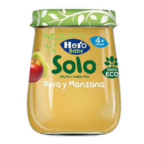 Hero baby solo pera y manzana (1 envase 120 g)