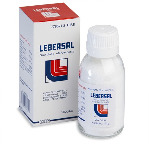 LEBERSAL GRANULADO EFERVESCENTE, 1 frasco de 100 g