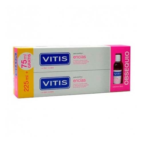 Vitis encias pasta dentifrica + colutorio (2 envases 150 ml + 1 envase 30 ml)