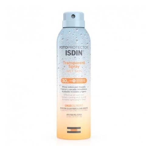 Isdin fotoprotector transparent spray wet skin spf 30 (1 envase 250 ml)