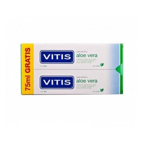 Vitis aloe vera pasta dentifrica (2 envases 150 ml sabor menta)