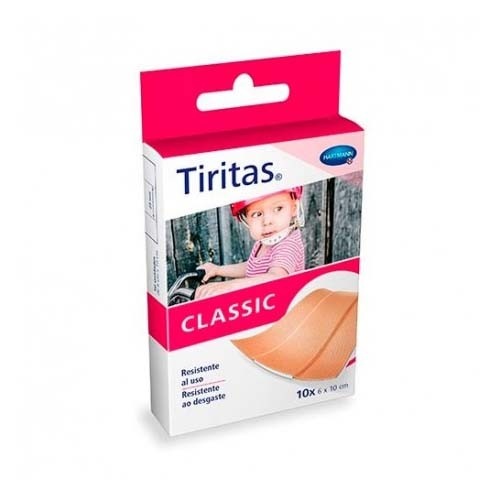 Tiras adhesivas tiritas classic 1 m x 6 cm 10 u
