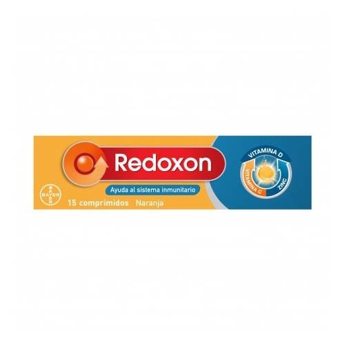 Redoxon extra defensas vitamina c + zinc (naranja 15 comprimidos efervescentes)