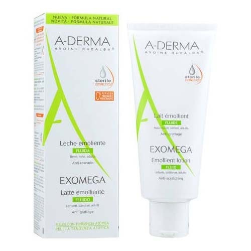 A-derma exomega control leche emoliente  1 envase 200 ml