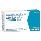 GLYCILAX NIÑOS SUPOSITORIOS , 15 supositorios