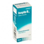 ISOPTO B12 0,5 MG/ML COLIRIO EN SOLUCION , 1 frasco de 5 ml