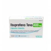 IBUPROFENO TEVA 400 mg  CAPSULAS BLANDAS , 20 cápsulas