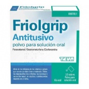 FRIOLGRIP ANTITUSIVO POLVO PARA SOLUCION ORAL , 10 sobres