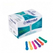 Microlet de colores lancetas (25 unidades)